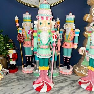 Holiday Candyland sugared nutcracker